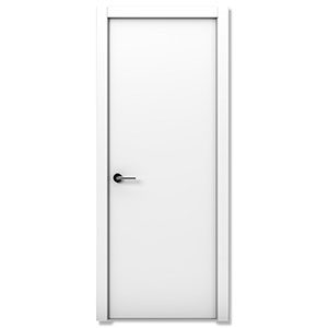 Puerta blanca lisa